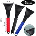 thumbnail image 2 of Ice Scraper, 3 Pack Car ice Scraper with Soft Touch Foam Handle, Ice Scraper for Car Windscreen, Car Accessories Windscreen Scraper Removes Frost,Ice, 2 of 5