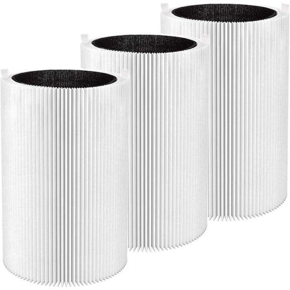 3 Pack Blue Pure 411 Filter Replacement Compatible with Blueair Blue Pure 411 Genuine, 411 , 411 Auto and MINI Air Purifier, Package Include 3 Pack 3-in-1 HEPA Filters
