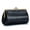 Black, variant on Women's Genuine Leather Retro Evening Clutch Bag, Top-Grain Oil Wax Clip Handbag, Small Fashion Pouch for Party & Wedding, Black