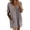 Gray, variant on Women's V Neck Short Sleeve Shift Dress Loose Fit with Side Pockets for All-Day Comfort