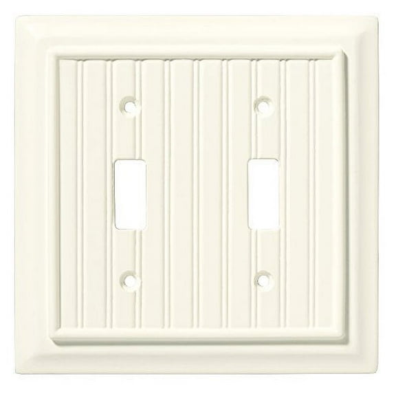 Brainerd 126359 Beadboard Double Toggle Switch Wall Plate / Switch Plate / Cover