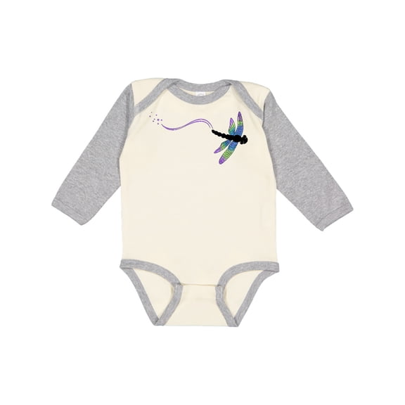 Inktastic Dragonfly Boys or Girls Long Sleeve Baby Bodysuit