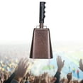 thumbnail image 6 of Cow Bell Cowbell Hand Call Bell Team Cheering Baseball Sporting Events brown, 6 of 8