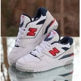 thumbnail image 2 of New Balance 550 White Blue Red Men’s Size 10 Custom BB550ESD, 2 of 6