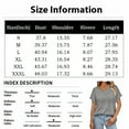 thumbnail image 3 of Tshirts Women Trendy Women's Summer Fashion Solid Color V-Neck Loose Short Sleeve T-Shirt Top, 3 of 7