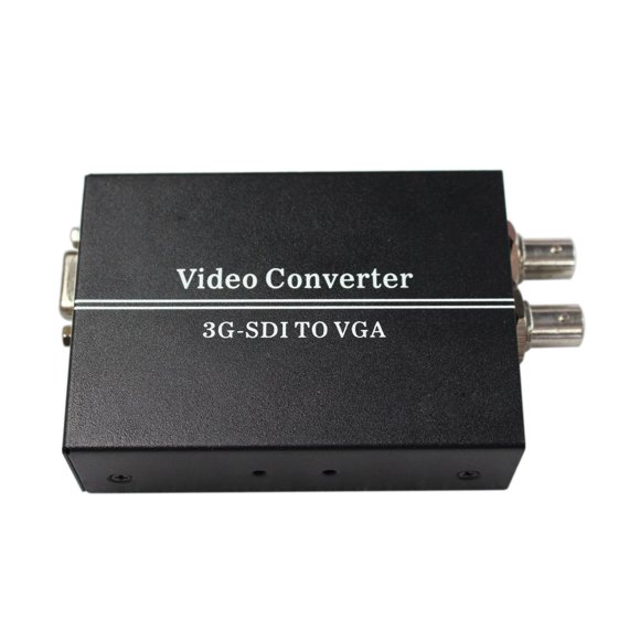 HDSUNWSTD Convertisseur Vidéo SDI vers VGA SDI BNC avec Adaptateur Secteur US