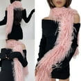thumbnail image 2 of Furry Long Plush Neck Warmer Daily Use Scarf Office Lady Collar for Formal Event, 2 of 8