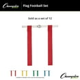thumbnail image 2 of Champion Sports Flag Football Set - Durable Velcro Flags with 1" Belt One Size Fits All - Red, 2 of 5