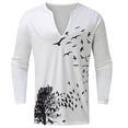 thumbnail image 4 of Camisas de Otoño Para Hombres, Manga Larga, Cuello En V, Moda, Informal, Jersey de Moda, Camiseta Estampada, Blusa Odeerbi ODB-4, 4 of 5