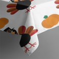 thumbnail image 3 of Happy Thanksgiving Turkey Fall Pumpkin Rectangle Tablecloth 60"x84",Waterproof Polyester Rectangle Table Cloth, Wipeable Spillproof Polyester Tablecloth for Dining, Camping, Indoor and Outdoor, 3 of 5