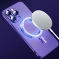 thumbnail image 2 of Magnetic Case Compatible with Strong MagSafe for iPhone 16 Pro Max, Liquid Frosted Case Shockproof Lightweight with Lens Protector Phone Cover for iPhone 16 Pro Max, Darkpurple, 2 of 8