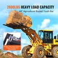 thumbnail image 2 of KFFKFF 2600 lbs Debris Pallet Fork Clamp to 48" Bucket Capacity Heavy Duty, 2 of 9