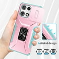 thumbnail image 5 of ELEHOLD for Motorola Moto G (2026/2025) Case with Slide Cover Protector 360° Rotation Metal Ring Kickstand Impact-Resistant Shockproof Support Magnetic Car Mount Rugged Case , Rosegold, 5 of 8