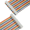 thumbnail image 5 of IDC 40 Pins Wire Flat Multicolored Flexible Rainbow Ribbon Jumper Cable 30cm, 5 of 5