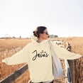 thumbnail image 4 of Casual Pullover Hoodie for Women - Front and Back Letter Print Hoodie with Pockets, Loose-Fit Hooded Sweatshirt for Everyday Wear, 4 of 8