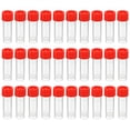 thumbnail image 1 of Unique Bargains 5mL Plastic Test Tubes, 80 Pack Frozen Test Tube Graduated Vial Container Storage Screw Cap, Red Clear, 1 of 6