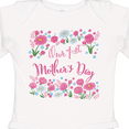 thumbnail image 4 of Inktastic Our First Mother's Day-roses and Daisies Boys or Girls Long Sleeve Baby Bodysuit, 4 of 5