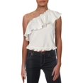 thumbnail image 1 of Blusa con Volantes y Hombros Descubiertos French Connection Blanca L, 1 of 1