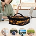 thumbnail image 5 of KUIFORTI Fire Print Lunch Bag Ice Packs Lunch Bag Lightweight Women Handbag Tote Bag Container Pouch for Travel Hiking Camping, 5 of 7