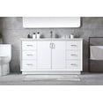 thumbnail image 4 of Elegant Lighting Vf19660 Hayes 60" Free Standing Single Basin Vanity Set - White, 4 of 7