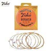 ZIKO DCZ-011 Custom Light Acoustic Guitar Strings Hexagon Alloy Wire Brass Wound Corrosion Resistant 6 Strings Set Musical Instrument Accessories