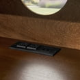 thumbnail image 5 of Miekor Furniture Mid Century Modern Fluted Nightstand with Charging Station USB Ports & Outlet Hole & 4 Solid Wood Legs, Farmhouse End Table with Open Space and Drawer Dresser, Walnut 37695, 5 of 11