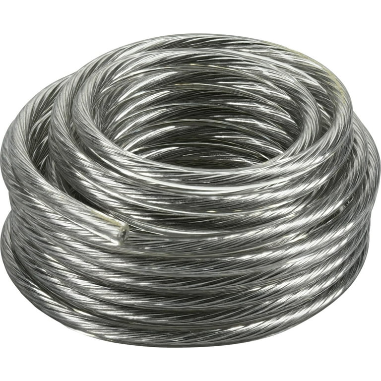 pack) OOK Galvanized Steel Hanging Wire, Silver, 25FT, 55LB, 16