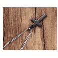 thumbnail image 3 of Clásico Hombres Mujer Acero Inoxidable Crucifijo Cruz Colgante Religioso Collares Xtellar multicolor, 3 of 4