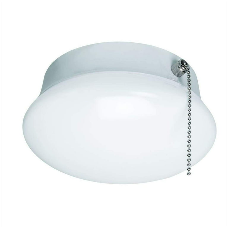 7 In. Bright White LED Ceiling Round Flushmount Easy Light with Pull Chain Walmart