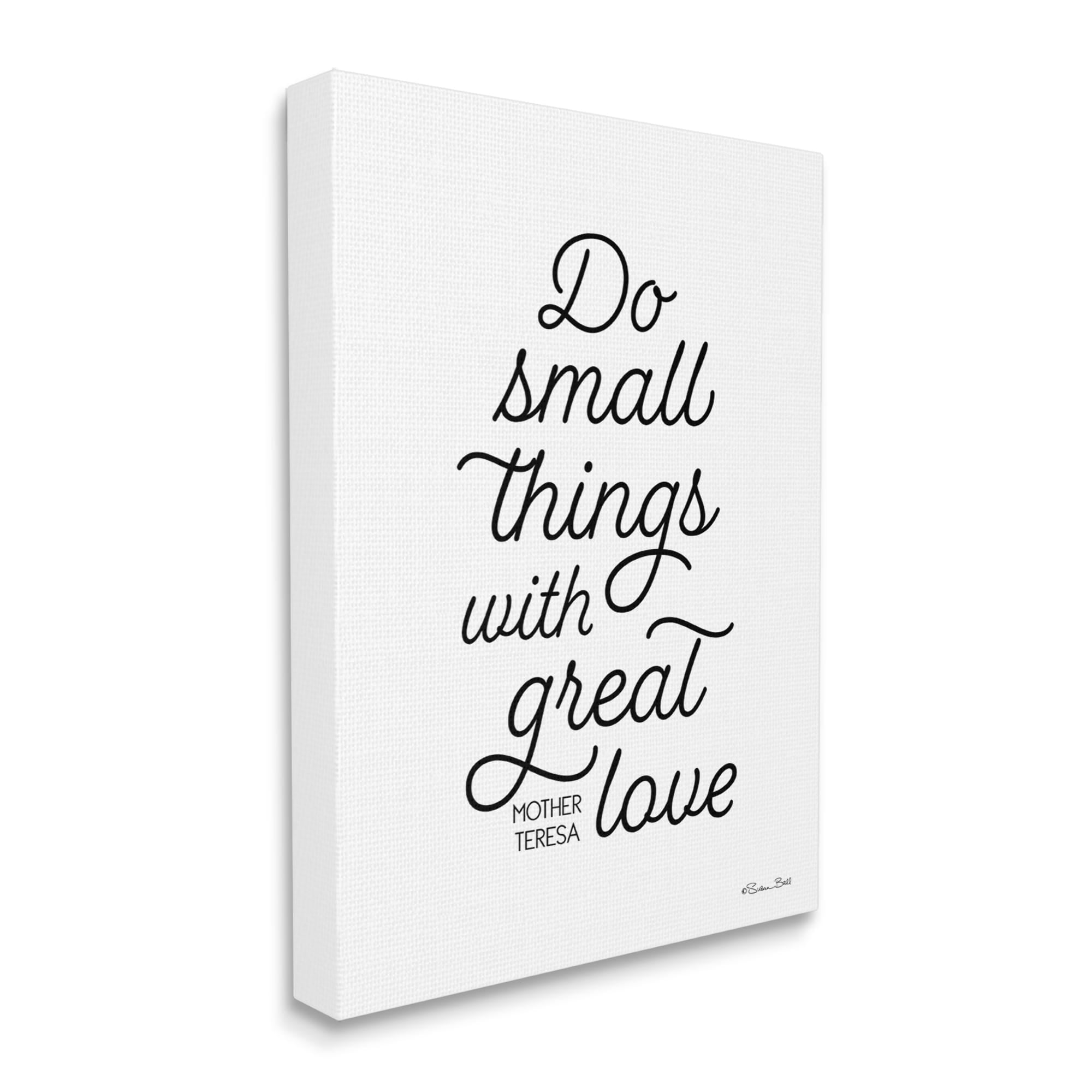 Stupell Industries Do Things with Love Mother Theresa Motivational Proverb ,16 x 20, Design by Susan Ball