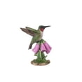 thumbnail image 4 of Garden Decor Animal Statue Hummingbird On Foxglove Statue, 4 of 5