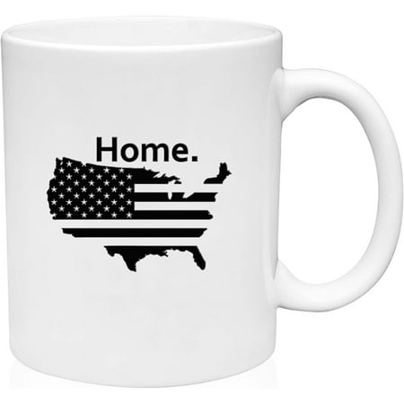 

Coffee Mug USA American Flag Wood American Flag White Coffee Mug Funny Gifts Cup