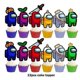 thumbnail image 5 of Among Us Children's Party Balloon Arch - Happy Birthday Party, 5 of 5