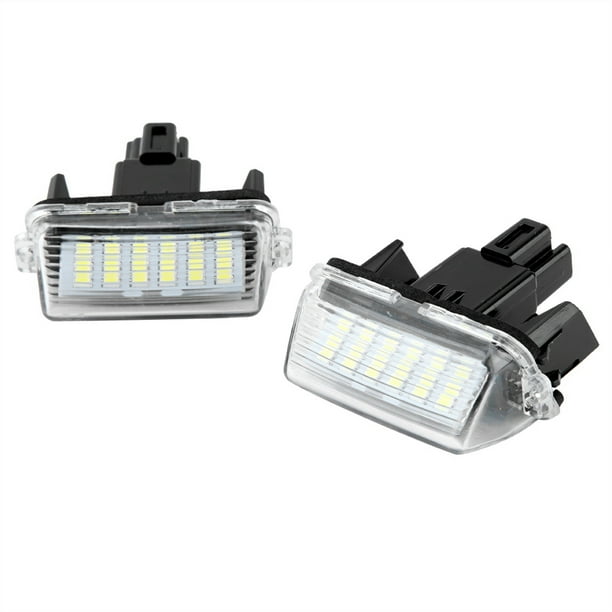 Lámpara de luz LED para placa de matrícula, 2 uds., 18 cuentas LED, apta para Toyota Jadeshay A