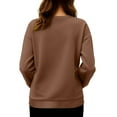 thumbnail image 5 of Hxshgdsn Spring Womens Maternity Pullover Tops Long Sleeves Pregnancy Sweatshirts Crew Neck Funny Tops With Graphic Printed Coffee M, 5 of 6