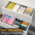 thumbnail image 3 of SpaceAid Drawer Organizer for Clothes, Dresser Drawer Organizer, 12 Pack, Grey, 3 of 6