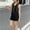 Black, variant on Avrnliq Girls 2 Piece Outfit, Sleeveless Blazer Vest & Pleated Skirt Set for Girls 8-16, Black Preppy Uniform Style, Size 7-8T