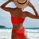 thumbnail image 3 of Traje de baño de dos piezas sin espalda, conjunto de traje de baño sin tirantes para mujer, traje de baño dividido para fiesta en la piscina, surf ZH75RE M, 3 of 5