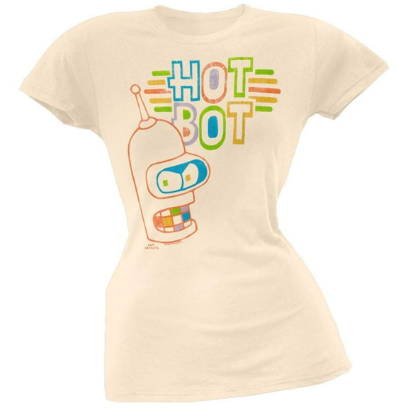 Futurama - Hot Bot Juniors Soft T-Shirt - X-Large