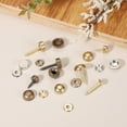thumbnail image 4 of Uxcell Brass Decorative Screws with Cap - Self Tapping Screws for Furniture and Wall Hangings Silver, 4 of 7