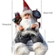 thumbnail image 2 of Decoración De Escaparate Navideño De Marionetas, Adorno De Mobiliario De Ventana De Marionetas De Papá Noel Sentado, 2 of 7