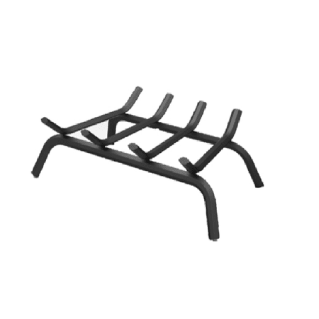 Panacea 15450TV Wrought Iron Fireplace Grate, Black, 18 In. - Quantity 1