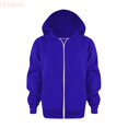 thumbnail image 2 of LYHaoo Girl's Pullover Zip-Up Hoodies Kids Oversized School Uniform Sweatshirt Jacket with Pockets,4-5 Years, 2 of 6