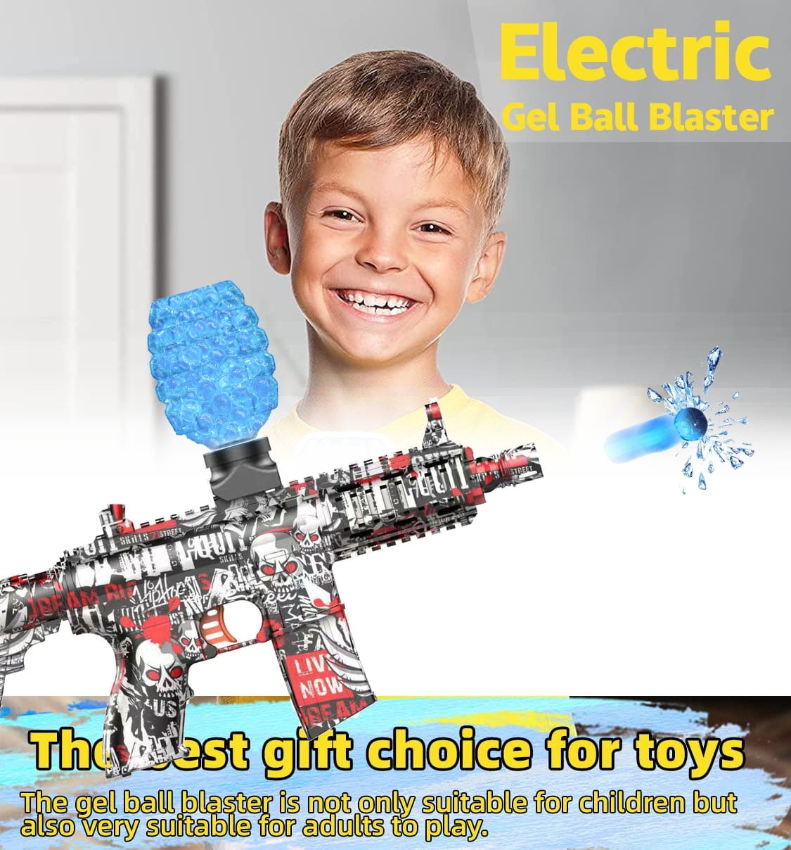 Buy Splatter Ball Gun Gel Gun,Electric Gel Ball Blaster Gun Automatic