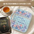 thumbnail image 4 of HELLHERO Quilted Bible Cover Case Featuring Watercolor Floral, Polyester Carrying Bag with Inner Pockets for Scripture Study and Faith Activities, 4 of 8