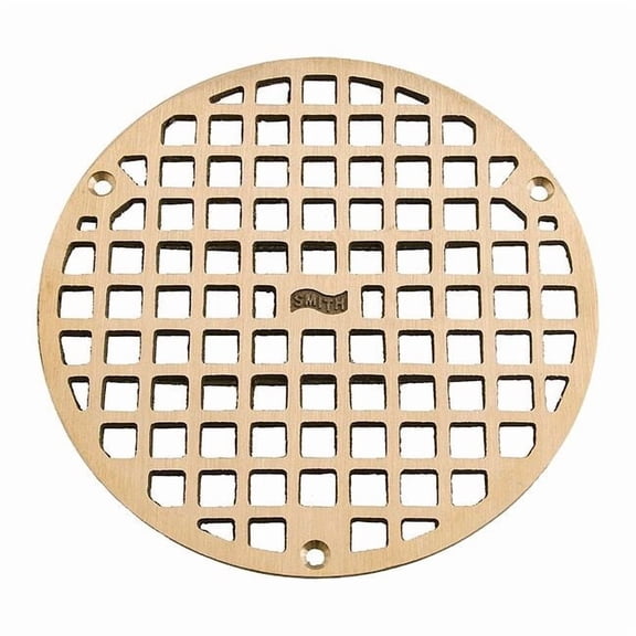 w/Screws, 7" Distance Between Holes Grate, Bronze, Screw, 7 9/16 in