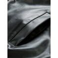 thumbnail image 4 of Men's Color Block PU Leather Jacket With Pockets, Men's Stylish Zip Up Motorcycle Jacket For Autumn & Winter, 4 of 5