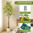 thumbnail image 2 of 6FT Artificial Lemon Tree Indoor, Pre Potted Faux Lemon Tree with Realistic Fruit and Lifelike Leaves, Fake Lemom Plant with 100 Lights for Indoor Home Decor Office Living Room, 2 of 7