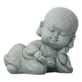 thumbnail image 2 of Accessoires de Statue de Bouddha Adorable Sculptures en Résine Livre de Lecture pour Bébé, 2 of 8
