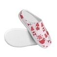 thumbnail image 3 of Lsque Valentine Gnomes Pattern Womens Comfort Cotton on Scuff With Memory Foam and Anti-skid Sole Slipper-37/38, 3 of 7